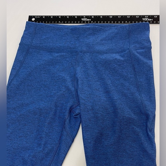 Outdoor Voices Women Legging Size Large Blue Wide Waistband Pull On Stretch Pant - Picture 7 of 11